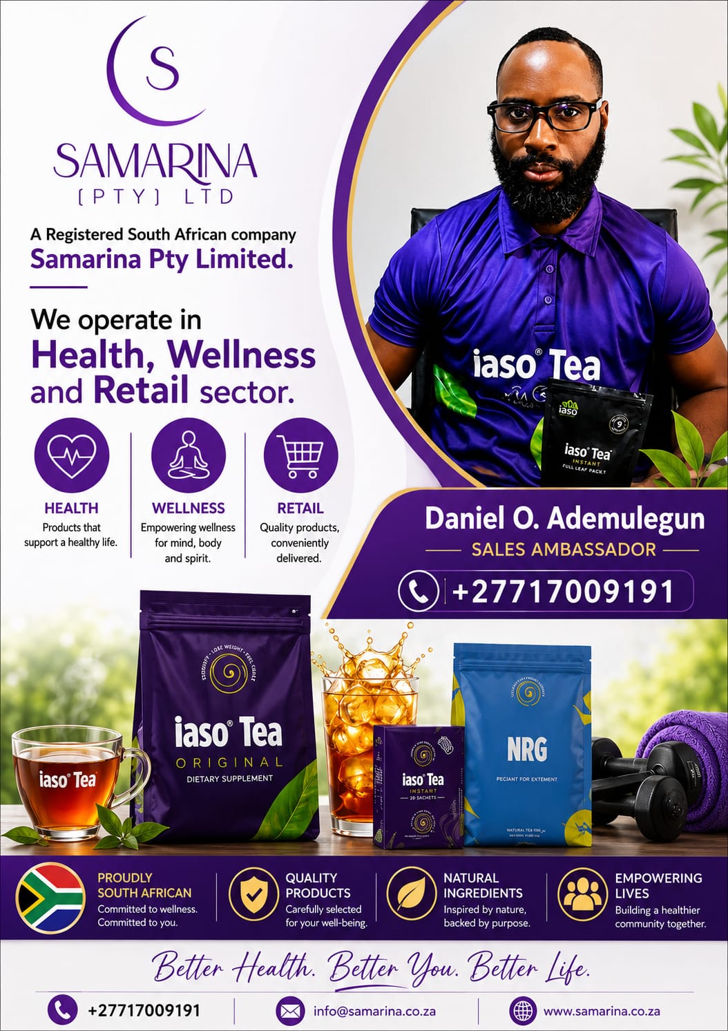 Samarina company profile and wellness mission