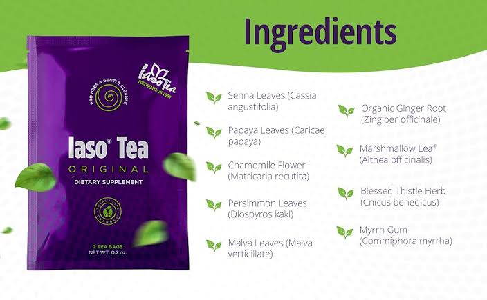 Iaso Tea ingredients and product information